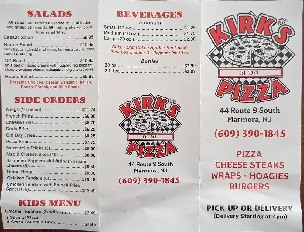 Kirk's Pizzeria Menu image 4